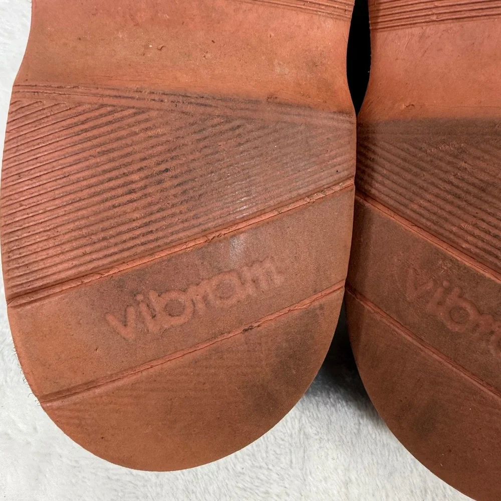 LL Bean Mens Suede Buck Oxfords Tan Brown Red Brick Sole Made‎ in USA 9.5